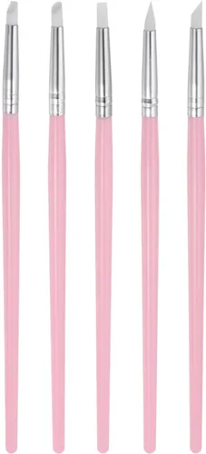 HARFINGTON Herramienta de escultura de arcilla de silicona, herramienta de escultura de arcilla para esculpir con punta de goma, herramienta de Rosa