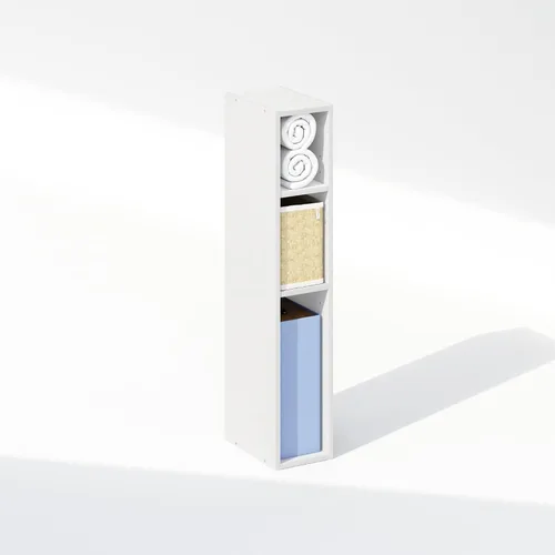 Miniatura 6 de Furinno Reed - Organizadores de armario de 3 niveles y almacenamiento, organizador de armario, estante abierto, para armario, dormitorio, sala