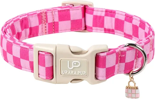 Miniatura 26 de Collar de perro de algodón de dinosaurio con hebilla de metal, collar de regalo para niñas o niños pequeños, medianos y grandes, lindos collares