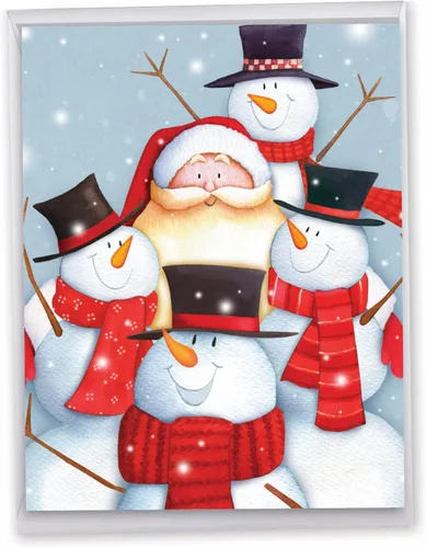 Miniatura 12 de The Best Card Company - Tarjeta de felicitación navideña jumbo divertida (8.5 x 11 pulgadas) - Tarjeta divertida de animales para niños, tarjeta