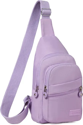 Miniatura 30 de Banelu Mochila Pequeño Bolso Bandolera para Mujeres de Moda, Bolso Pequeño de Cadera de Cruz Mochila de Senderismo de Viaje