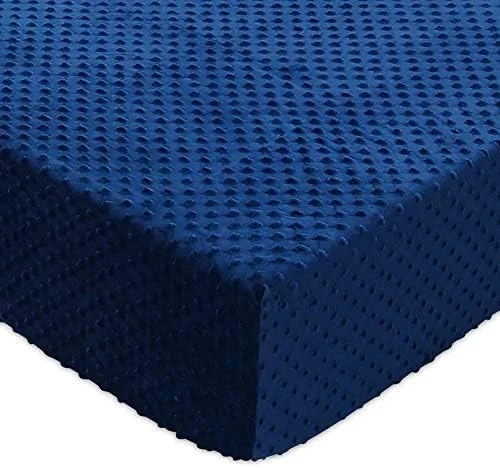 Miniatura 4 de BlueSnail - Sábana bajera ajustable súper suave para cuna estándar y colchón infantil (azul oscuro)