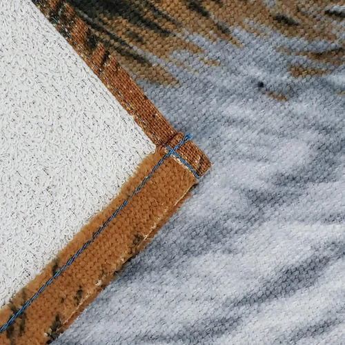 Miniatura 3 de Husky - Toalla de playa de 30 x 60 pulgadas, diseño de lobo de Alaska, vida silvestre, algodón suave y absorbente, ecológica (30 x 60 pulgadas, azul)