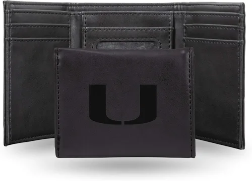 Miniatura 74 de NCAA Rico Industries - Billetera triple grabada con láser, con grabado láser, accesorio para hombre