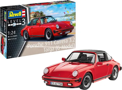 Miniatura 8 de Revell 07688 Porsche 911 Carrera 3.2 Coupé (G-Model) 1:24 Escala Sin Construir/Sin Pintar Kit de Modelo de Plástico