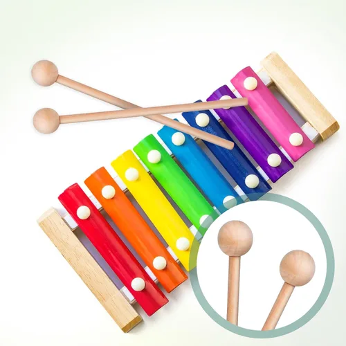 Miniatura 6 de Palitos de percusión de madera de 8 pulgadas, palitos de ritmo de madera, palitos de percusión, palitos de percusión, mazos de xilófono, mazo
