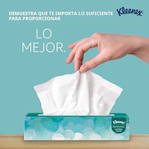 Miniatura 4 de Kleenex - Cubo de pañuelos faciales profesionales para negocios, cajas de pañuelos planos