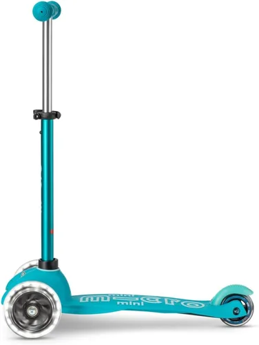 Miniatura 3 de Micro Kickboard Mini scooter LED para niños de 2 a 5 años Niños de hasta 110 libras Diseño de 3 ruedas inclinadas para dirigir Barra en T