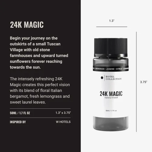 Miniatura 3 de Hotel Collection Aceite difusor 24K Magic - Aceite esencial de fragancia para aromaterapia, cítricos, citronela y jazmín, 1.7 onzas líquidas