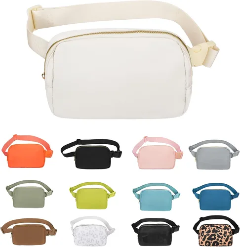 Miniatura 36 de Riñonera cruzada para mujeres y hombres, bolsa para cinturón para senderismo con correa ajustable, riñonera para correr, entrenamiento, deportes