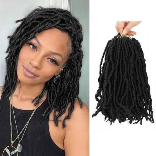 Soft Locs de 10 pulgadas, cabello Faux Locs para crochet, 7 paquetes de Soft Locs cortos para crochet para niños, cabello pre-enrollado Soft Faux