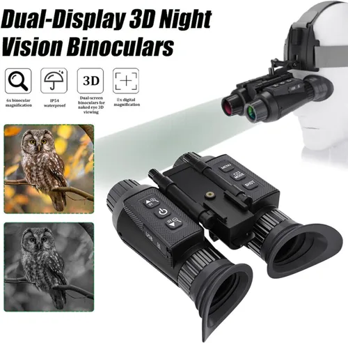 Miniatura 4 de NV8300 - Gafas de visión nocturna montadas en la cabeza para adultos, binocular de visión nocturna digital visual 4K 3D con correa para la cabeza