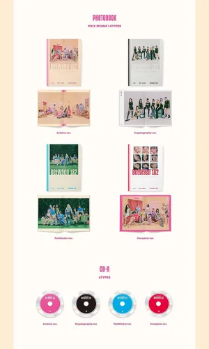 Miniatura 5 de TWICE - ENTRE 1 y 2 11º mini álbum (versión de archivo). )+1 póster plegado (solo primera prensa)+1ea tarjeta de regalo de tienda TWICE K-POP