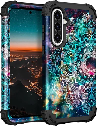Miniatura 27 de Hocase Funda para Galaxy A37 5G, protección resistente a prueba de golpes, parachoques de goma de silicona suave+funda protectora híbrida