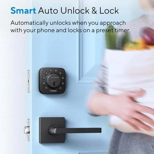 Miniatura 4 de ULTRALOQ U-Bolt - Cerradura inteligente 5 en 1 sin llave con control de aplicación, cerradura de teclado, abertura automática, bloqueo automático