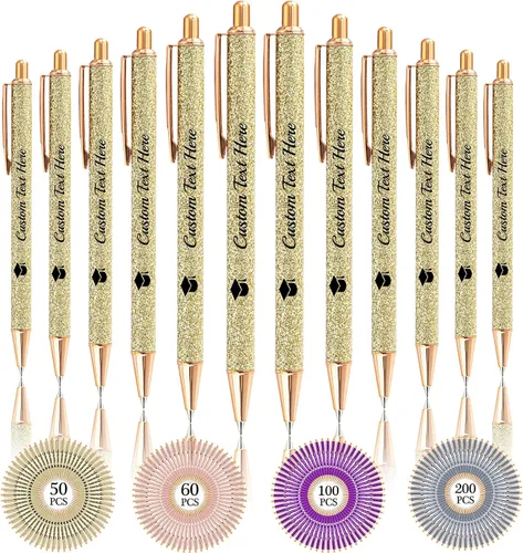 Miniatura 47 de Aolun 10 bolígrafos personalizados con nombre, bolígrafo retráctil con mensaje de texto para mujeres, enfermeras, escritura, cumpleaños, graduación