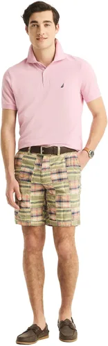 Miniatura 190 de Nautica playera polo clásica de mangas cortas, color sólido, para hombre