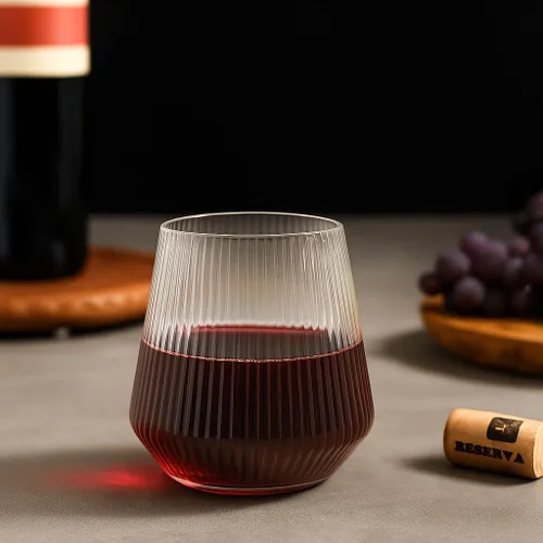 Miniatura 11 de PLASTICPRO Paquete de 12 copas de vino de plástico transparente con borde dorado, sin tallo, desechables, de 12 onzas, sin BPA, vasos de vino