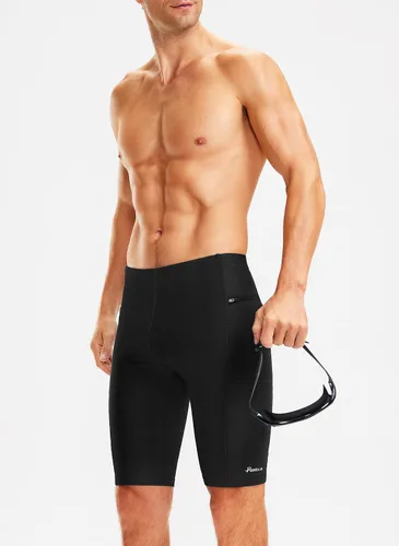 Miniatura 2 de Pudolla Men's Swim Jammers with Zipper Pockets Durable Athletic Swimsuit Shorts for Men Lap Swimming Training Competition