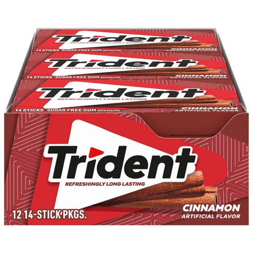 Miniatura 18 de Goma de mascar Trident Mint Bliss sin azúcar, 12 paquetes de 14 piezas (168 piezas en total)