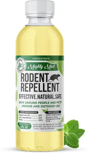 Miniatura 10 de Repelente de roedores con aceite de menta de Mighty Mint – Spray repelente natural para interiores y exteriores contra ratones y ratas – Fórmula