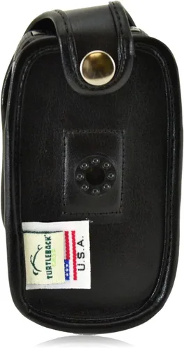 Miniatura 9 de Turtleback Funda ajustada para Kyocera DuraXV Flip Phone Negro Cuero Giratorio Clip de Cinturón Desmontable