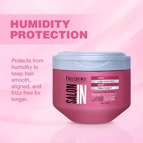 Miniatura 6 de Salon In de Recamier Máscara de tratamiento profundo Liss Control Cuidado del cabello con control de encrespamiento 10.58 oz / 300 g