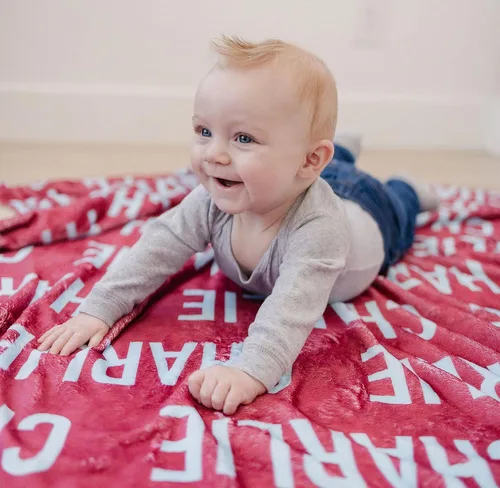 Miniatura 18 de Manta personalizada con nombre para bebés recién nacidos, mantas de bebé personalizadas para niños con nombre, mantas de bebé recién nacido, mantas