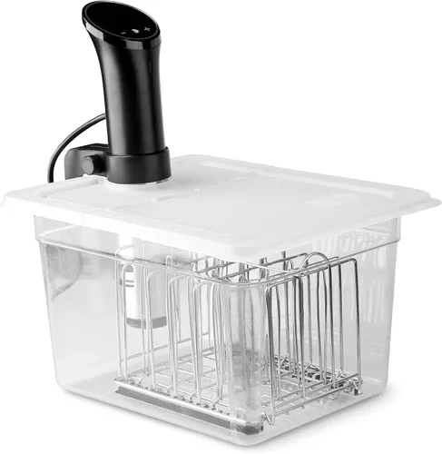 Miniatura 2 de EVERIE Sous Vide - Contenedor compatible con ANOVA Nano, Contenedor con tapa y estante
