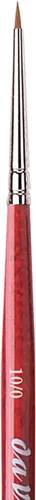 Miniatura 3 de da Vinci Watercolor Series 5580 CosmoTop Spin Pincel de Pintura, Redondo Sintético con Mango Rojo