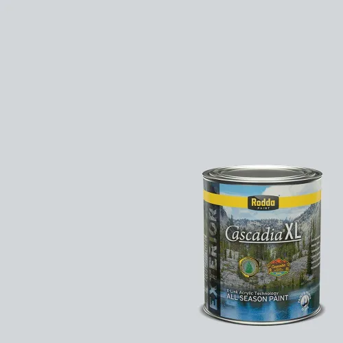 Miniatura 36 de Rodda Paint CASCADIA XL Pintura e imprimación satinada exterior en uno, cuarto de galón, solo ayer
