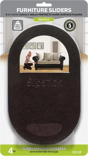 Miniatura 10 de Slipstick GorillaSliders - Deslizadores de muebles de alta calidad para todas las superficies del suelo (kit de mudanza de 16 piezas) reutilizables