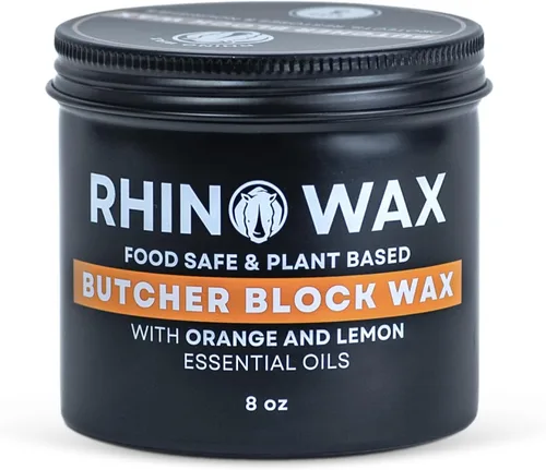 Miniatura 9 de Rhino Wax Cera para tabla de cortar de coco de 2 onzas, mezcla natural de aceites y ceras (sin aceite mineral), sin ensuciar con un aplicador fácil