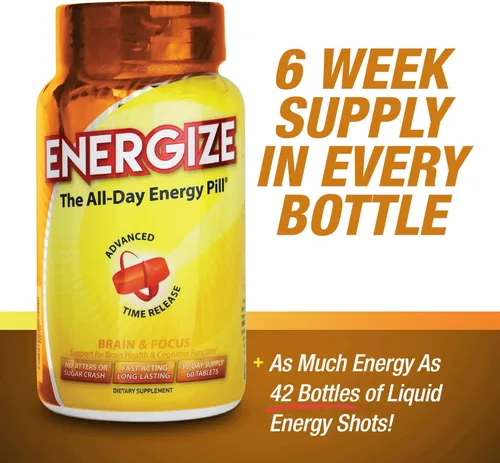 Miniatura 4 de iSatori Energize Brain & Focus Píldoras de Cafeína - Píldoras de Energía de Acción Rápida Todo el Día, Potenciador Cerebral, Suplemento de Energía