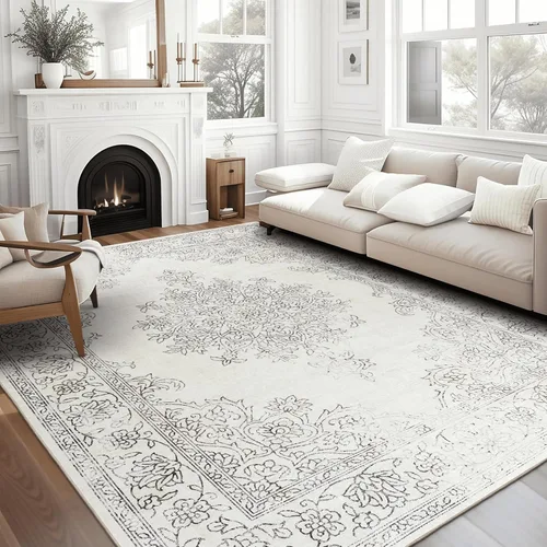 Miniatura 35 de ReaLife Rugs Alfombra pasillo lavable a máquina - Sala de estar, dormitorio, baño, cocina, entrada, oficina - Acolchada de pelo bajo, resistente a