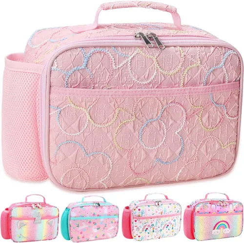 Miniatura 42 de RHCPFOVR Lonchera para niños – Lonchera aislada para niños y niñas, bolsa de almuerzo lavable y lonchera reutilizable para niños pequeños a prueba