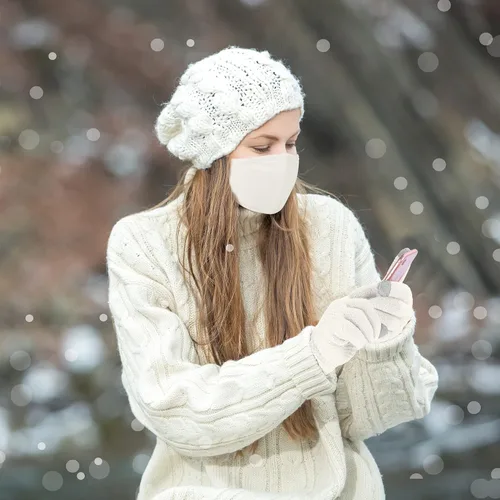 Miniatura 8 de URATOT Juego cálido de invierno con bufanda infinita y sombrero para pantalla táctil para hombres y mujeres