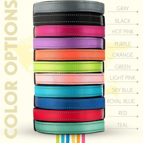 Miniatura 9 de ACTUALIZADO - Collares de perro personalizados y placa de identificación grabada, collar de perro de nailon reflectante, personalizable en 11