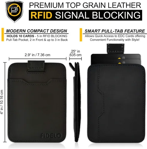 Miniatura 4 de Fidelo Leather and Minimalist Wallet for Men