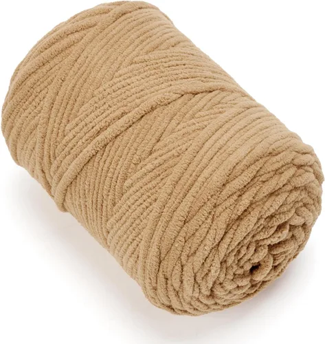Miniatura 19 de Hilo de Chenilla Grueso para Tejer/Crochet Manta de Bebé, Hilo Elegante para Amigurumi #6 Súper Voluminoso Extra Grueso Suave Esponjoso Hilo Grande