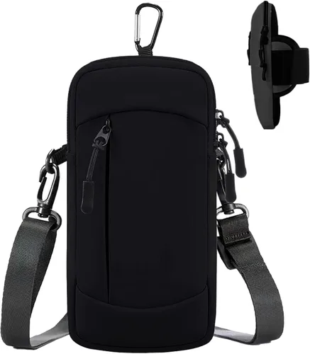 Bolsa cruzada para teléfono celular con banda para el brazo, bolsa impermeable para teléfono compatible con iPhone y Android de hasta 7 pulgadas,