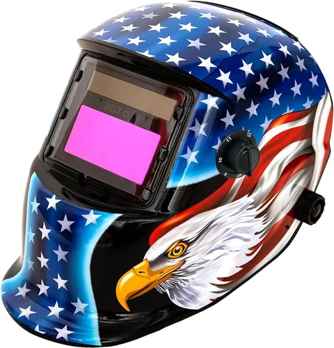Miniatura 9 de Casco de soldadura con oscurecimiento automático: capucha solar de color verdadero BESTCLUB con rango de sombra ajustable 4/9-13 para máscara