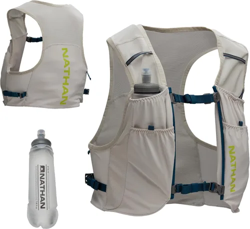 Miniatura 5 de Nathan Pinnacle Featherlite - Chaleco de hidratación para correr (1.5 litros), ultraligero, ajuste de compresión con frasco suave Hydrapak