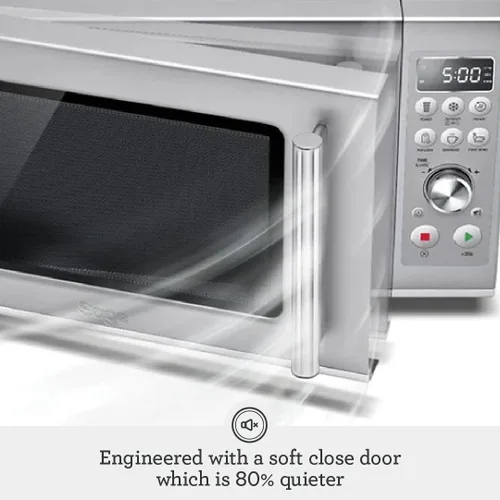 Miniatura 3 de Breville BMO650SIL - Horno de microondas para encimera de cierre suave, color plateado