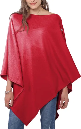 Miniatura 52 de MissShorthair Versatile Women's Shawl Wrap – Soft Knitted Poncho Cape Scarf for Fall Winter