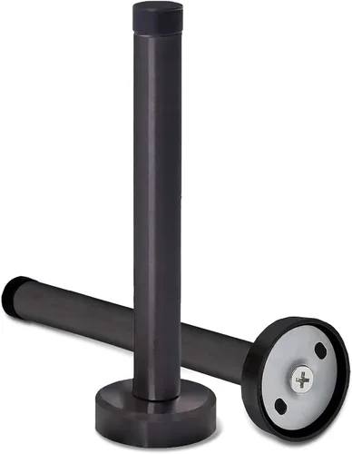 Miniatura 12 de Topes largos de puerta de acero inoxidable de 8 pulgadas, tope de puerta cepillado, resistencia de puerta anticolisión con absorbente de goma