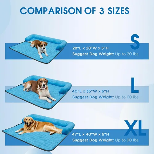 Miniatura 4 de Cama refrescante extra grande para perros, tapete refrescante para perros Sofá cama lavable a máquina, funda de manta impermeable y antideslizante