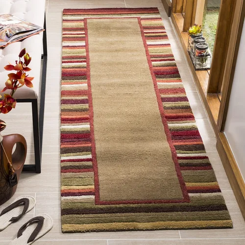 Miniatura 6 de Martha Stewart x SAFAVIEH - Colección de alfombras de área, 2 pies 3 pulgadas x 8 pies, color verde renacuajo, lana y viscosa hechas a mano, ideal