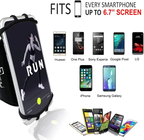 Miniatura 4 de RevereSport Brazalete universal para iPhone (17/16/15/14/13/12/11/10/X/XR/SE/Air/Plus/Max/Pro). Funda para teléfono