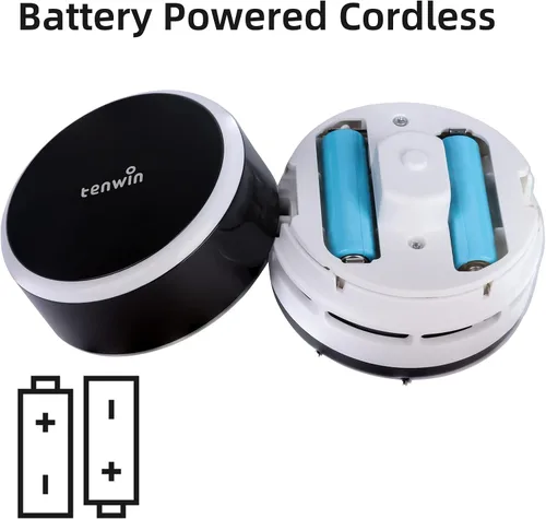 Miniatura 3 de tenwin Mini aspiradora, aspiradora portátil de escritorio inalámbrica, barredora de polvo de mano que funciona con pilas, bajo ruido y fuerte